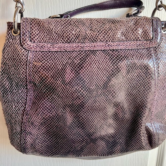 Coach Exotic Leather Park Python Purple Handbag - Picture 8 of 10